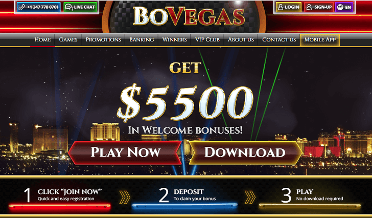 Online Casino USA - Bovada Casino $5500 in Welcome Casino Bonus